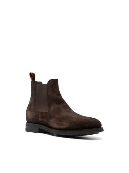 Sztyblety Santoni zamszowe eleganckie brązowe