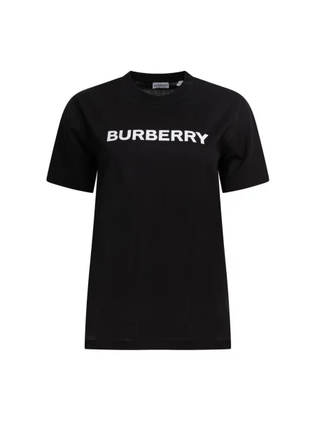 Koszulka Burberry z logo czarna