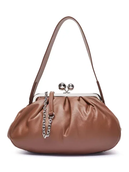 Geantă Weekend Max Mara Cubico maro