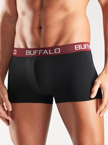 BUFFALO Boksarice siva / petrol / temno rdeča črna