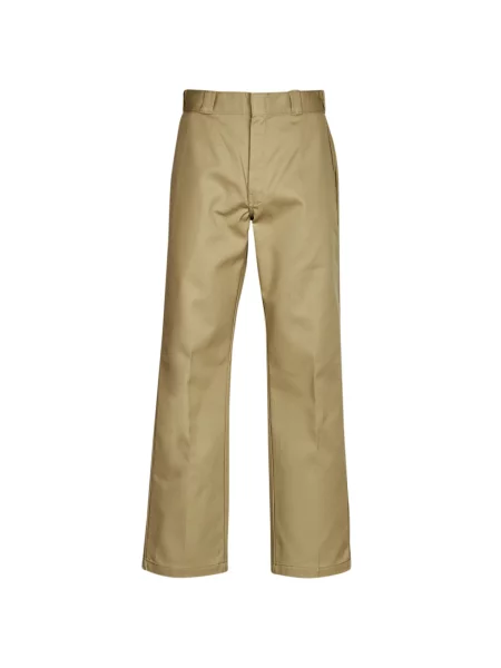 Jednobarevné business kalhoty Dickies béžové