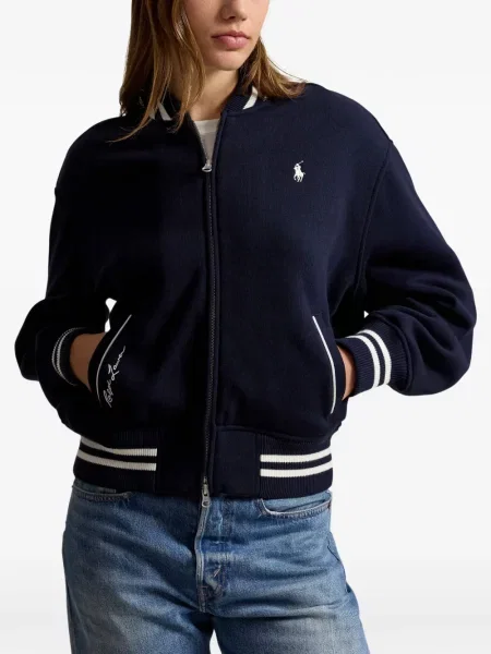Μπουφάν bomber Polo Ralph Lauren με κέντημα μπλε