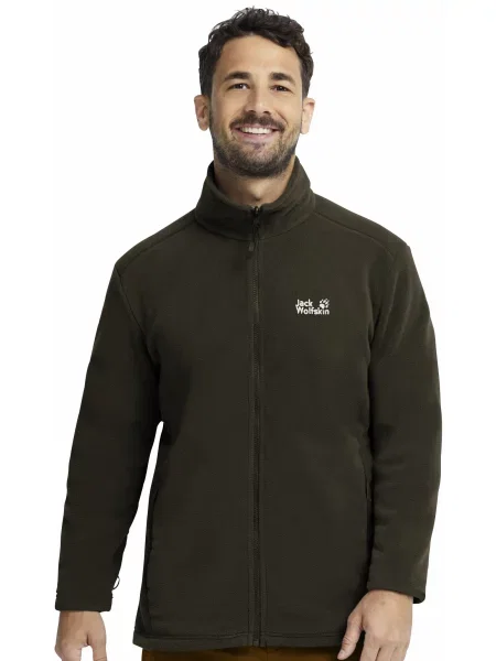 Флісова кофта Jack Wolfskin темно-сірий сірий