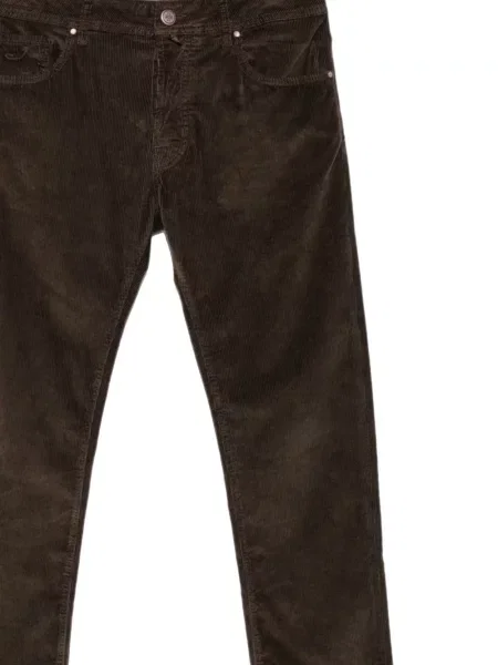 Pantaloni Jacob Cohën de catifea cord maro