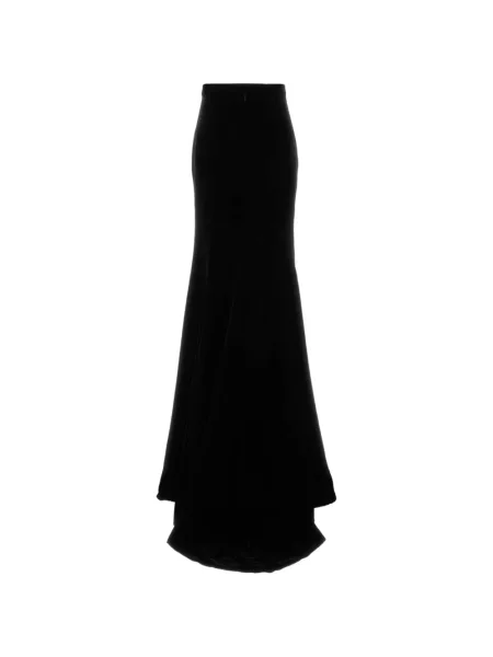 Fusta maxi Costarellos de catifea negru