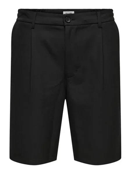 Kratke hlače iz tkanine Only & Sons črna