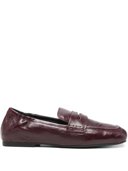 Pantofi loafer Ash din piele roșu