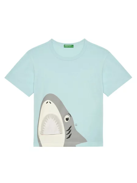 United Colors Of Benetton Футболка Голубий Regular Fit
