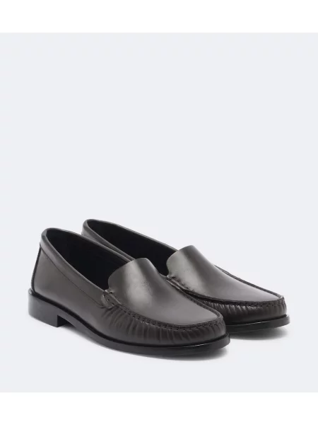 Pantofi loafer Aeyde din piele maro
