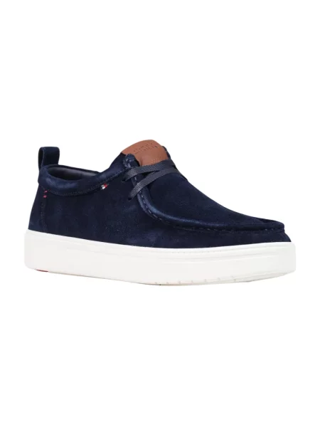 Półbuty Tommy Hilfiger skórzane niebieskie