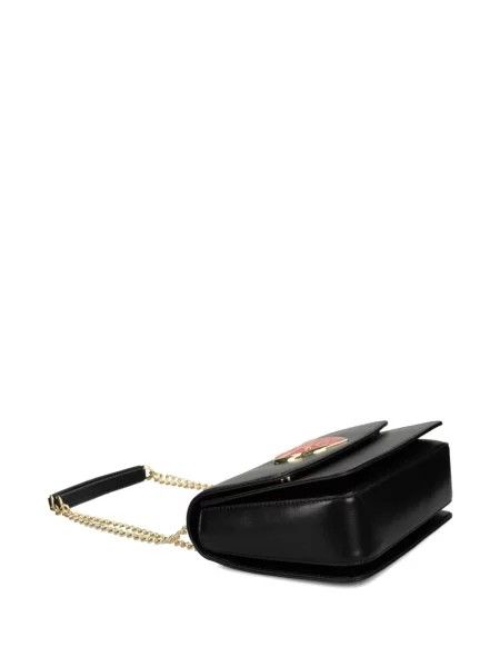 Colier Love Moschino cu motiv cu inimi negru