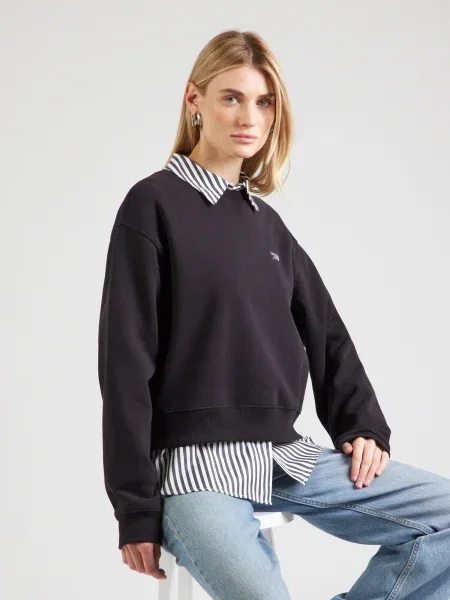 Tommy Jeans Bluză Silver Script negru