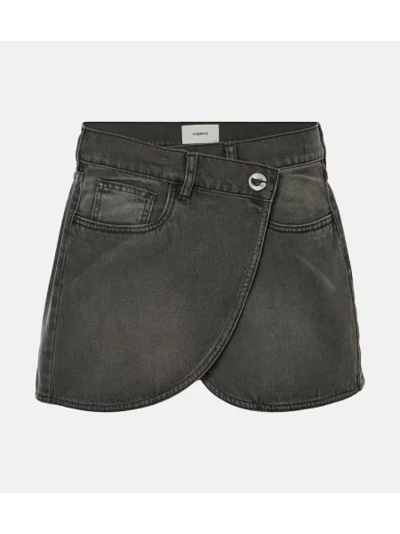 Fustă din denim Coperni gri