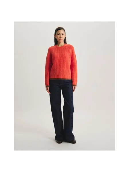Sweter Ines De La Fressange Paris pomarańczowy