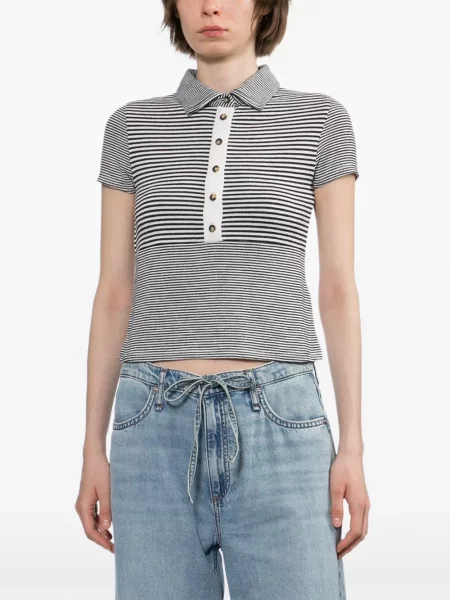 Tricou polo Rag & Bone tricotate
