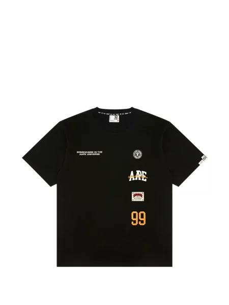 Tricou Aape By A Bathing Ape cu autograf negru