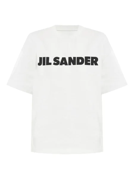 Tricou Jil Sander cu imagine alb