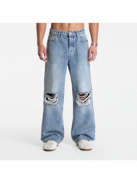 Blugi Represent R3 Baggy Jean Moss Blue 36 albastru