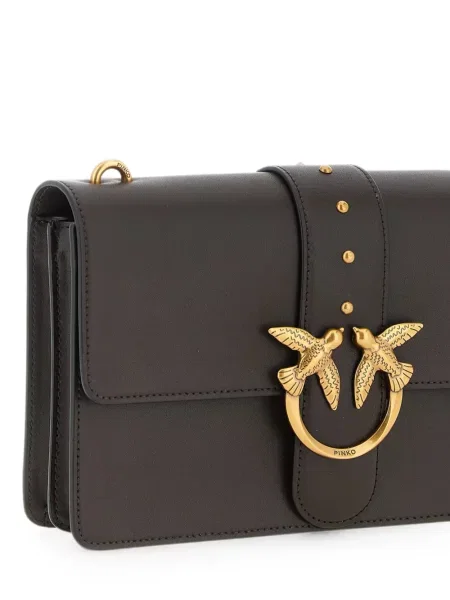 Body Pinko din piele clasic maro
