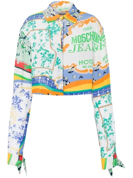 Koszula Moschino Jeans z nadrukiem biała