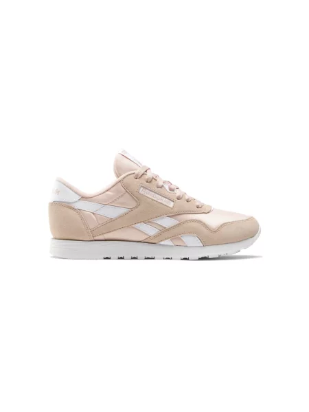 Aksamitne sneakersy Reebok Classic nylon klasyczne beżowe