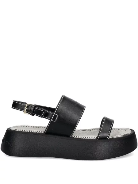 Sandale Armani Exchange cu platformă negru