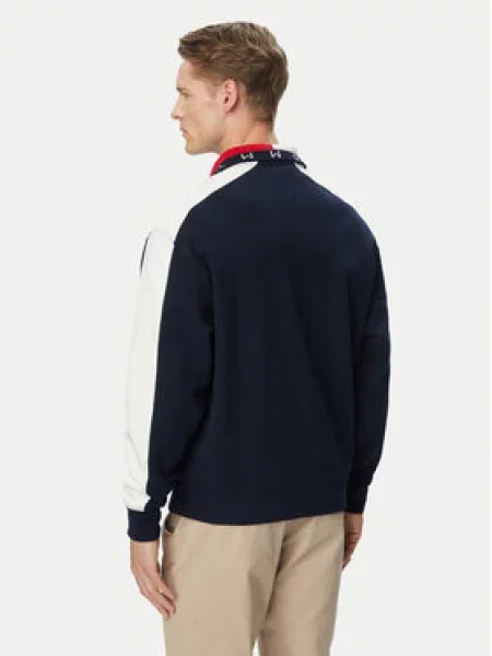 Tommy Jeans Sweater majica tamno plava / crvena bijela