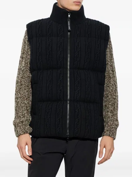 Πλεκτό γιλέκο Canada Goose μαύρο