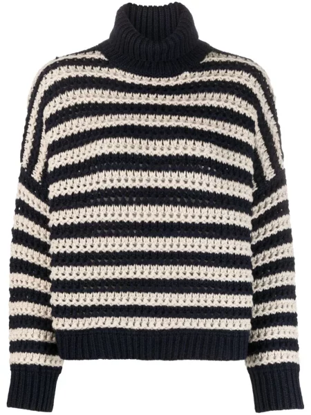 Heláncă Brunello Cucinelli cu dungi cu imagine albastru