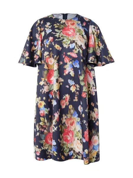 Essentiel Antwerp Rochie Jamie albastru închis / galben / verde roșu