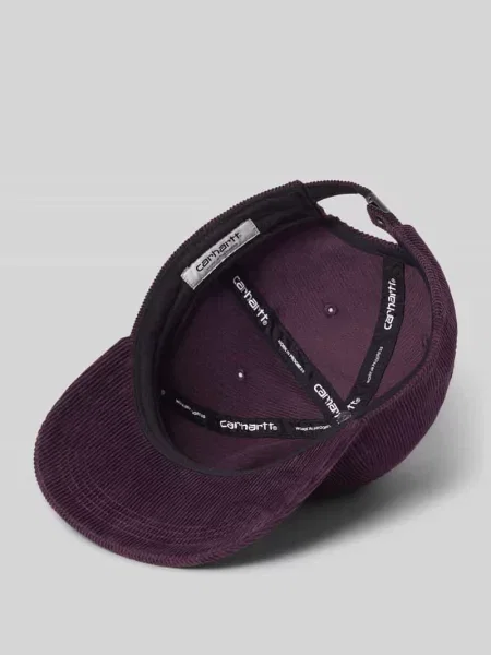 Czapka z daszkiem z sztruksu z wyhaftowanym logo model Harlem' Carhartt Work In Progress fioletowa