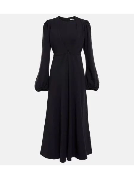 Rochie maxi Dorothee Schumacher tricotate de costum negru