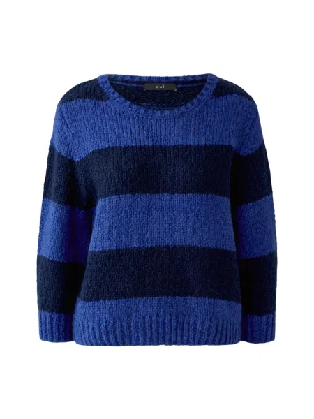 Sweter Oui wełniany niebieski