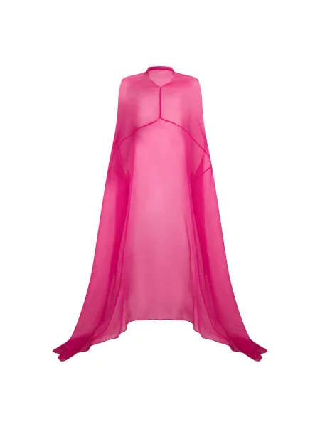 Sukienka maxi Dries Van Noten różowa