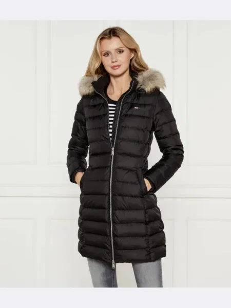 Tommy Jeans De puf geacă negru