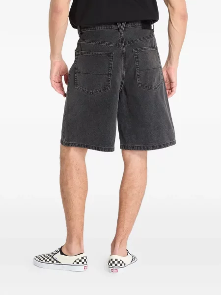 Kratke traper hlače Vans karirane crna