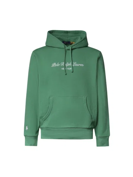 Bluza z kapturem Polo Ralph Lauren z kapturem zielona
