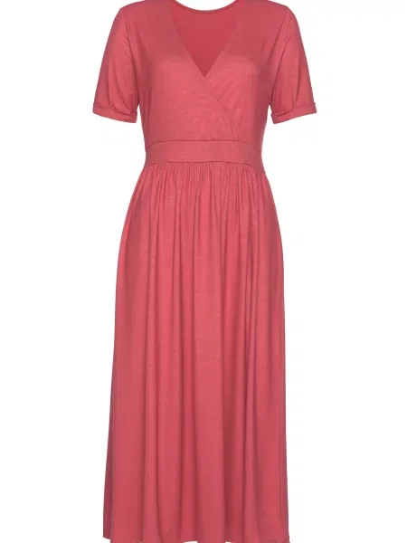 VIVANCE Šaty světle červená