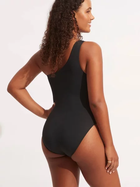 Seafolly Jednodielne plavky čierna