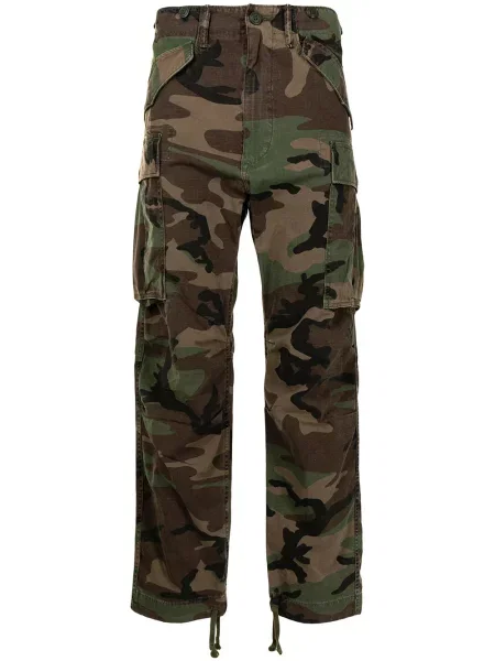 Pantaloni Ralph Lauren Rrl cu imagine cu model camuflaj verde