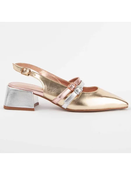 Pantofi Montevita auriu