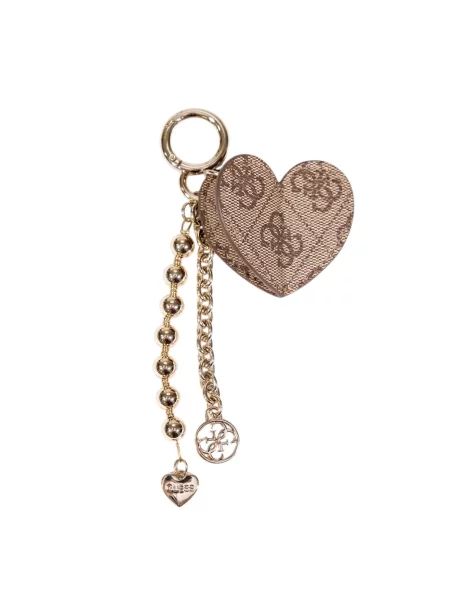 Torebka Guess w serca brązowa