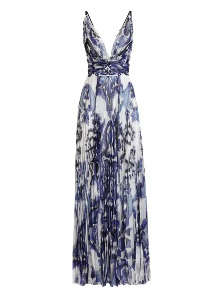Rochie Dolce & Gabbana cu imagine plisată de costum albastru