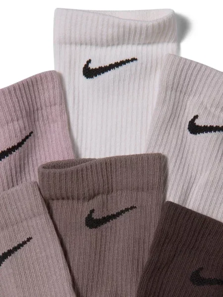 Nike Sportswear nogavice z bombažem Everyday Elevated paket 6 kosov bež