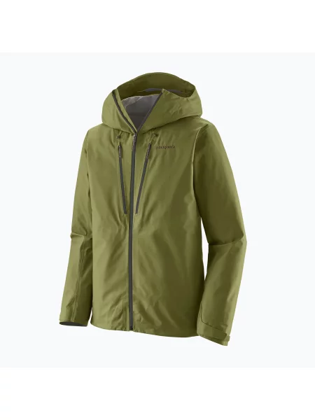 Férfi esőkabát Patagonia Triolet caper green. Méret: L zöld