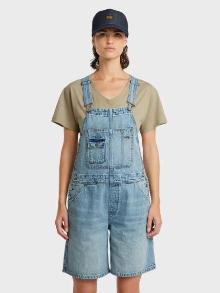 Джинсовий комбінезон G-Star блакитний