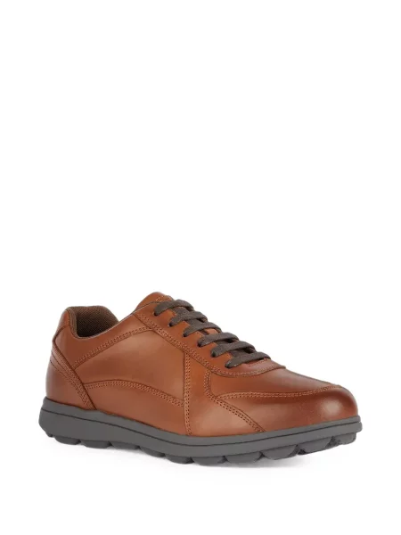 Sneakerși Geox din piele maro