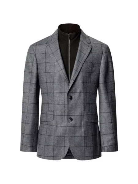 Sacou Hackett London în carouri gri