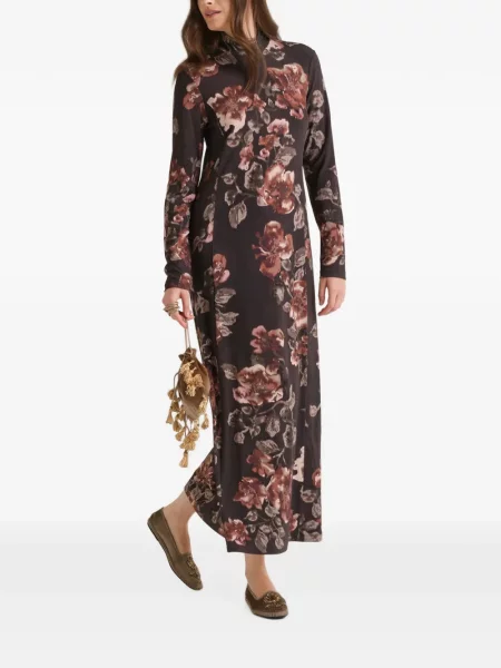 Rochie midi Maliparmi maro