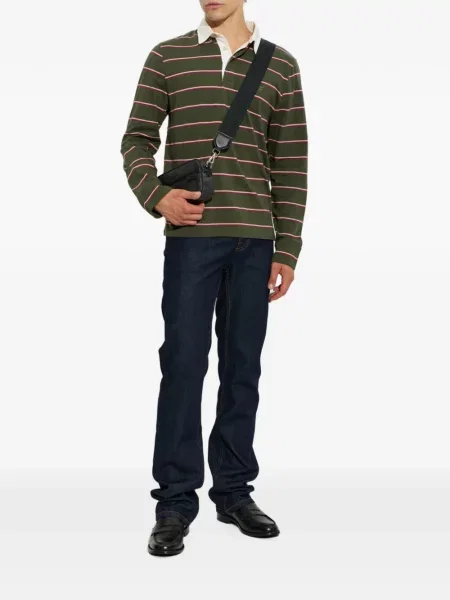 Lung tricou polo Etro verde